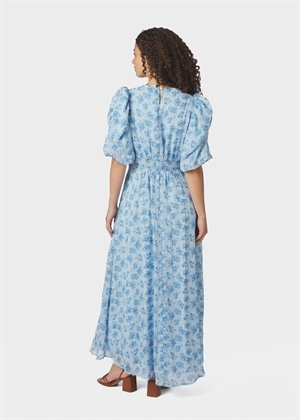PRE-ORDER / Kikka chiffon flower kjole Lyseblå Neo Noir 